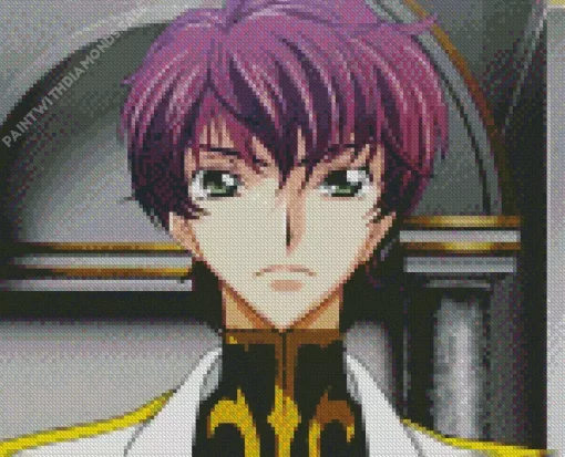 Suzaku Kururugi Code Geass Diamond Painting