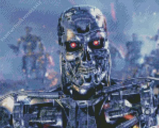 T 800 The Terminator Diamond Painting