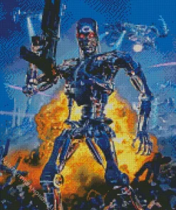 T 800 In The Terminator Diamond Painting