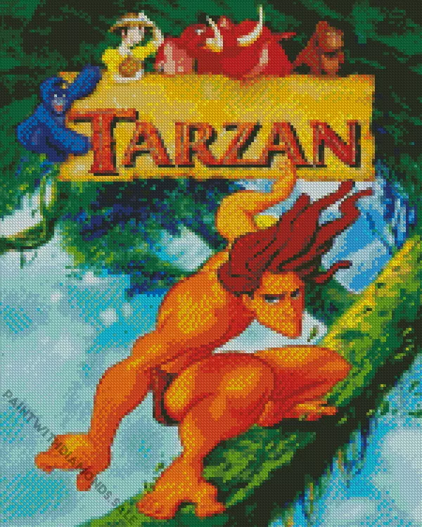Tarzan animated movies Diamond Paintings Tarzan Animated Movies Diamond Painting
