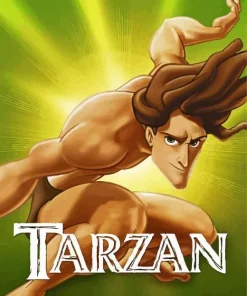 Tarzan Animation Poster Diamond Painting