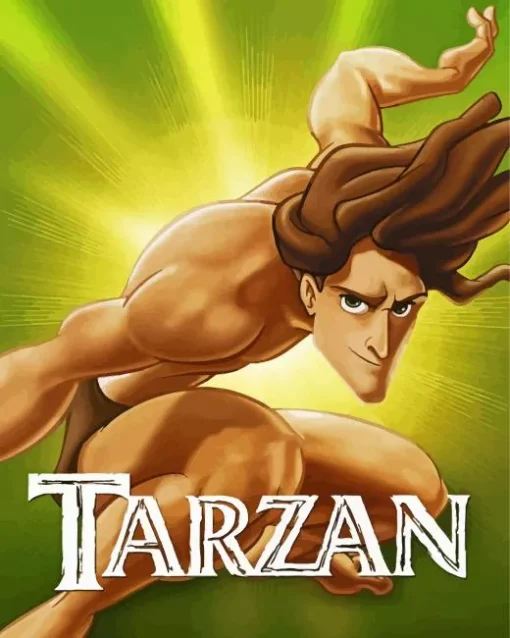 Tarzan Animation Poster Diamond Painting