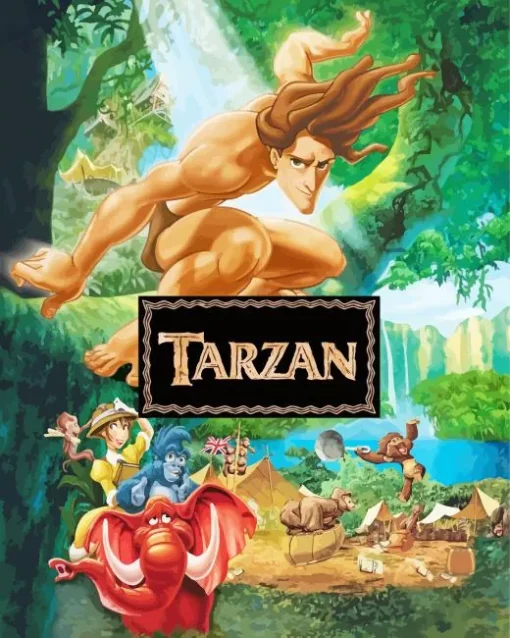 Tarzan Cartoon Diamond Painting