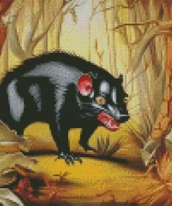 Tasmanian Devil Animal Diamond Painting