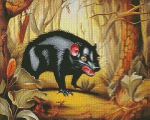 Tasmanian Devil Animal Diamond Painting