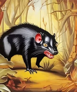 Tasmanian Devil Animal Diamond Painting