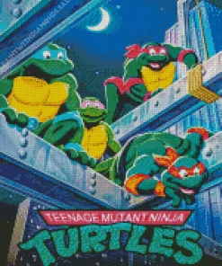 Teenage Mutant Ninja Turtles Animated Serie Diamond With Numbers