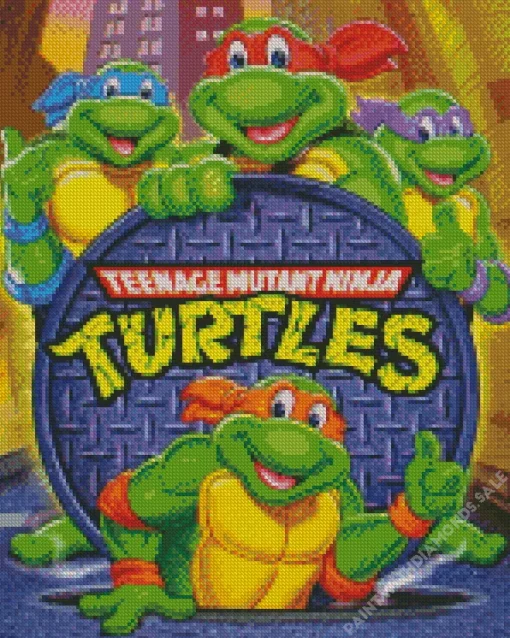 Teenage Mutant Ninja Turtles Diamond With Numbers