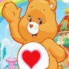 Tenderheart Bear Care Bears Diamond By Numbers