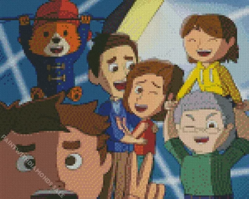 The Adventures Of Paddington Bear Cartoon Diamond Painting