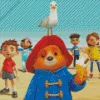 The Adventures Of Paddington Bear In Beach Diamond Painting