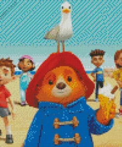 The Adventures Of Paddington Bear In Beach Diamond Painting