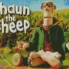 The Farmer Shaun The Sheep Diamond Painting