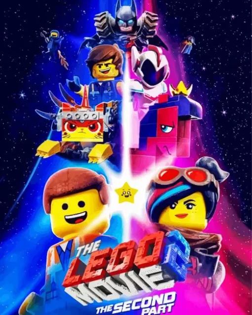 The Lego Movie Poster Diamond By Numbers