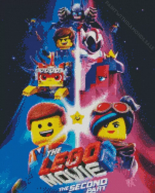 The Lego Movie Poster Diamond Paintings