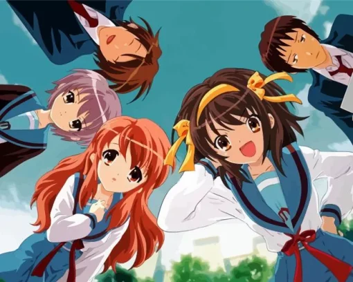 The Melancholy of Haruhi Suzumiya Anime Diamond Painting