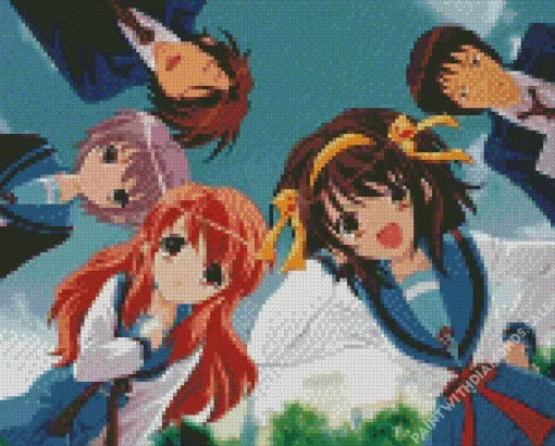 The Melancholy of Haruhi Suzumiya Anime Diamond Painting