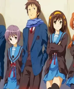 The Melancholy of Haruhi Suzumiya Characters Diamond Painting