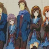 The Melancholy of Haruhi Suzumiya Characters Diamond Painting