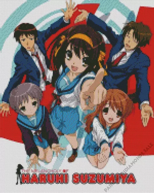 The Melancholy Of Haruhi Suzumiya Poster Diamond Painting