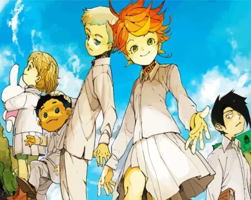 The Promised Neverland Characters Diamond Painting