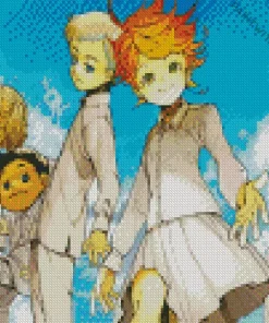 The Promised Neverland Characters Diamond Painting