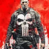 The Punisher Character Diamond Diamond Painting