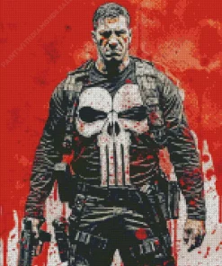 The Punisher Character Diamond Diamond Painting