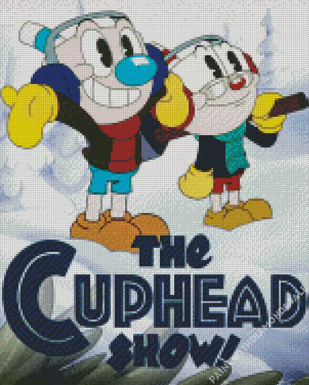 The cuphead show Diamond Dotz The Cuphead Show Diamond Painting