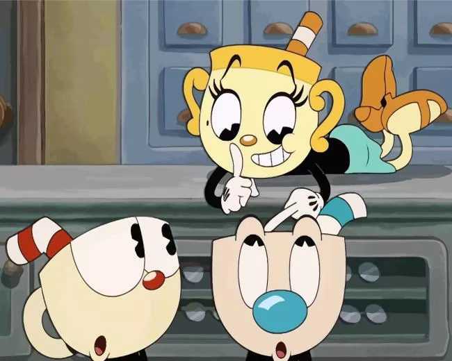 The cuphead show animated series Diamond Paintings The Cuphead Show Animated Series Diamond Painting