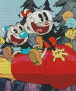 The Cuphead Show Animation Diamond Painting