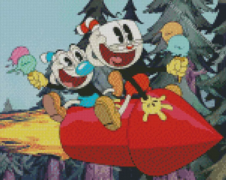 The cuphead show animation Diamond Dotz The Cuphead Show Animation Diamond Painting
