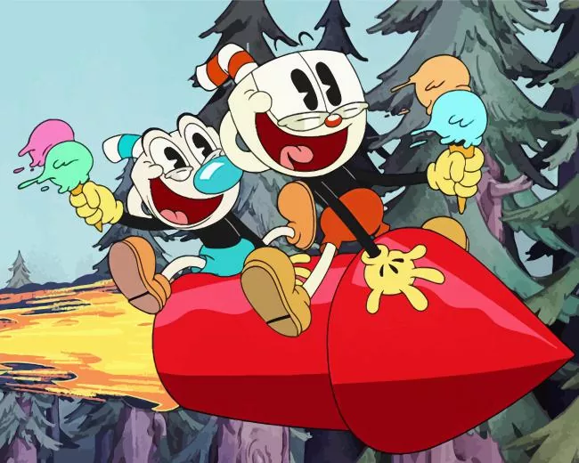 The cuphead show animation Diamond Paintings The Cuphead Show Animation Diamond Painting