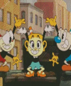 The Cuphead Show Characters Diamond Painting