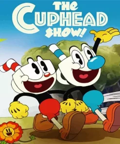 The Cuphead Show Poster Diamond Painting