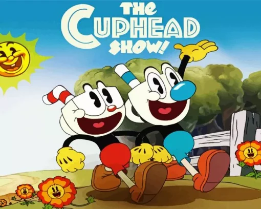 The Cuphead Show Poster Diamond Painting