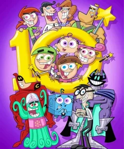 The Fairly Oddparents Characters Diamond Painting