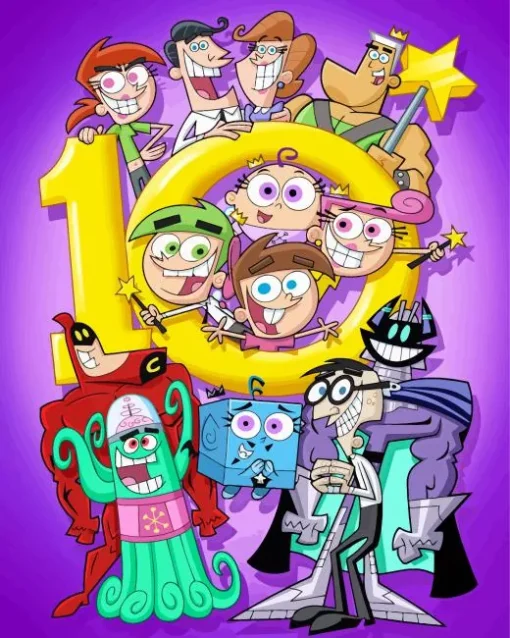 The Fairly Oddparents Characters Diamond Painting