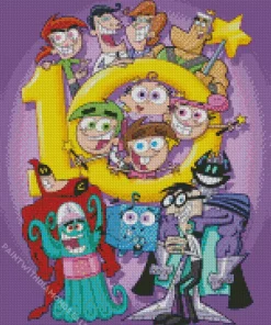 The Fairly Oddparents Characters Diamond Painting