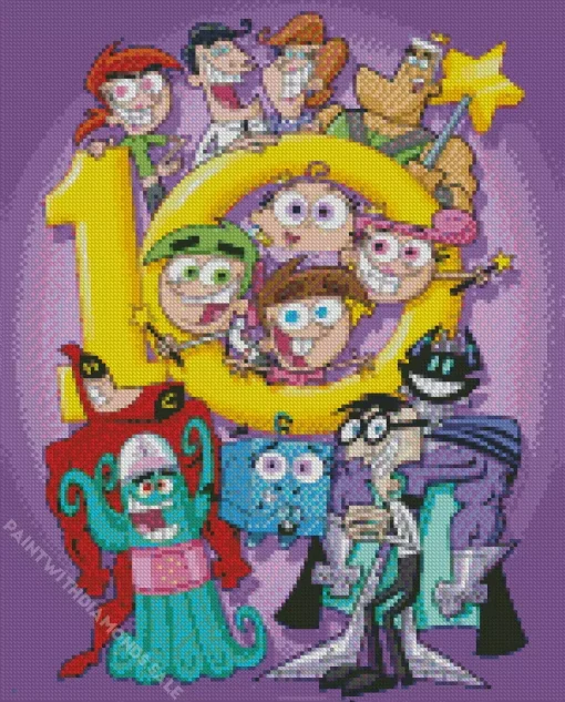 The Fairly Oddparents Characters Diamond Painting