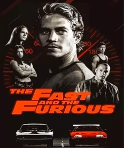 The fast and furious poster Diamond With Numbers