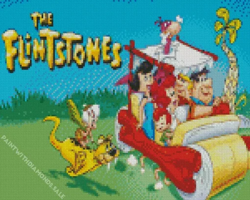 The Flintstones Cartoon Diamond Painting