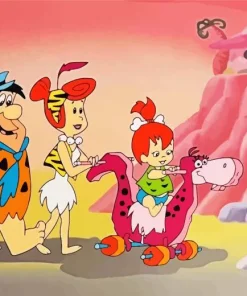 The Flintstones Cartoon Characters Diamond Painting