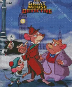 The Great Mouse Detective Animated Movie Diamond Painting