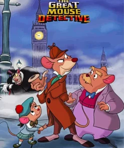 The Great Mouse Detective Animated Movie Diamond Painting