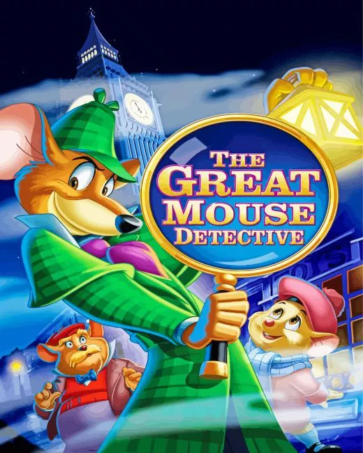 The great mouse detective cartoon Diamond With Numbers The Great Mouse Detective Cartoon Diamond Painting