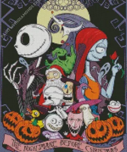 The nightmare before christmas Film Poster Diamond Dotz