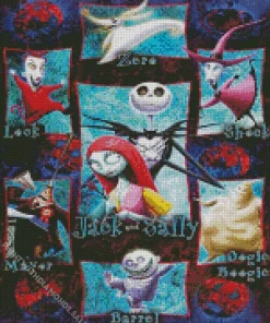 The nightmare before christmas characters Diamond Dotz