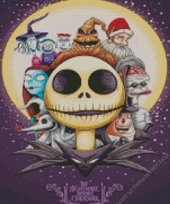 The nightmare before christmas poster Diamond Dotz