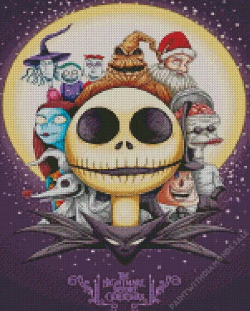 The nightmare before christmas poster Diamond Dotz